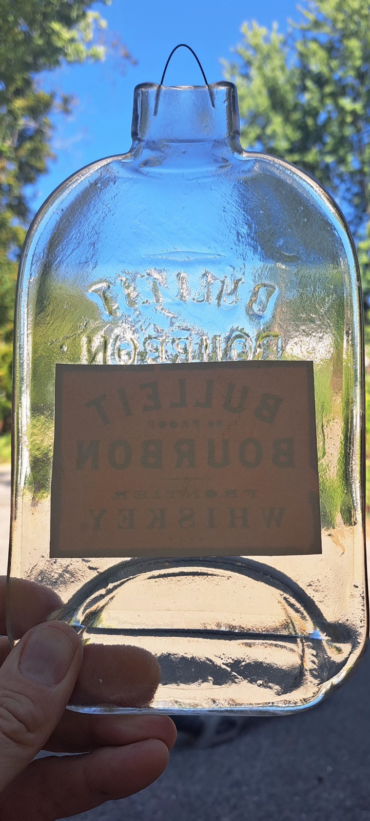 Melted Bulleit Bourbon Bottle - Cool Wall Art!