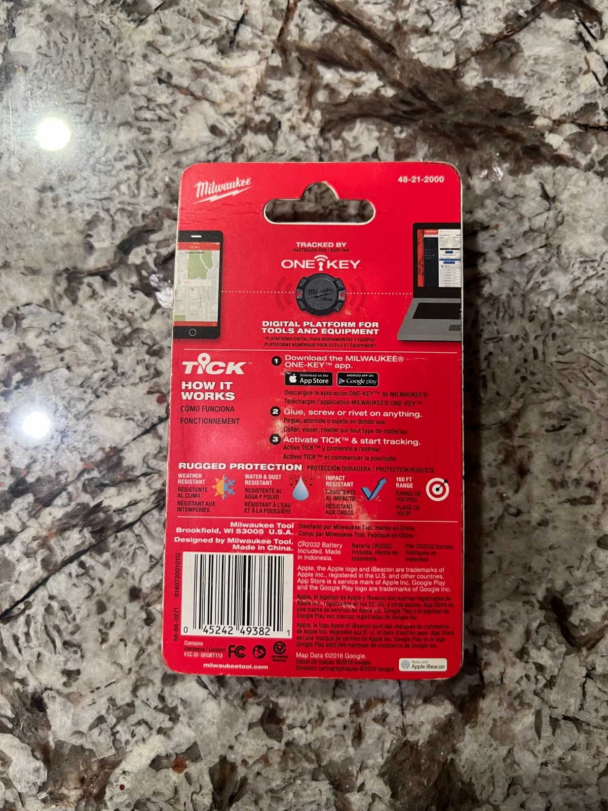 Milwaukee 48-21-2000 ONE-KEY TICK Tool and Equipment Tracker