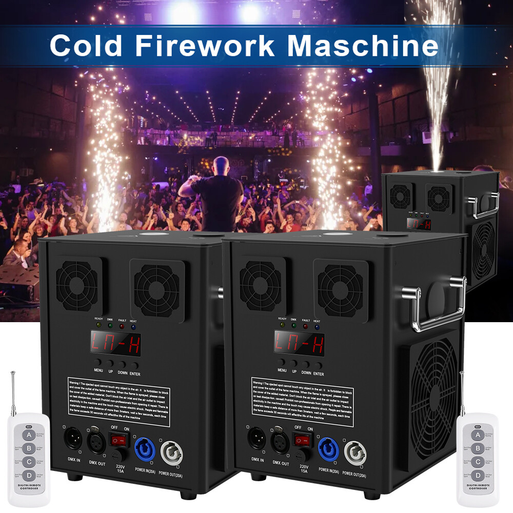 Cold Spark Machine DMX Firework Stage Effect Show Wedding Party Concert Remote