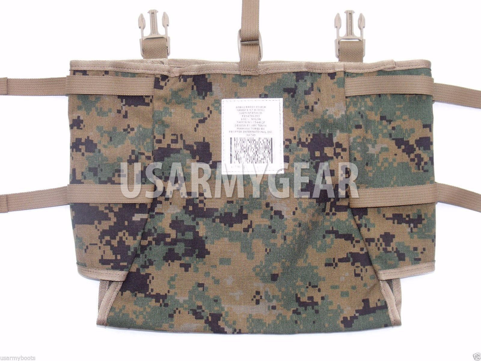NEW Made in USA marpat ILBE Rucksack Pack USMC Radio Utility POUCH holds 4 MRE's