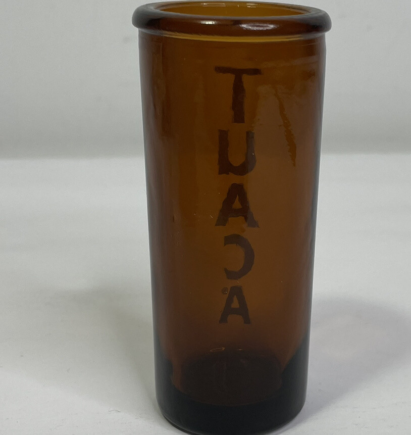 Brown Tuaca Double Shot Glass 3.5 Inch