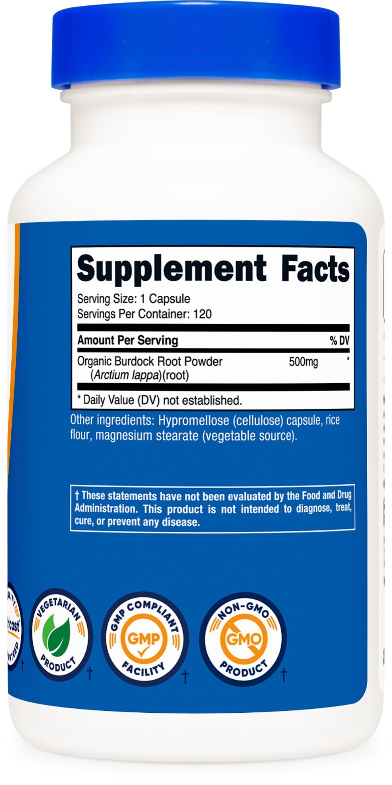 Nutricost Burdock Root 500mg, 120 Capsules