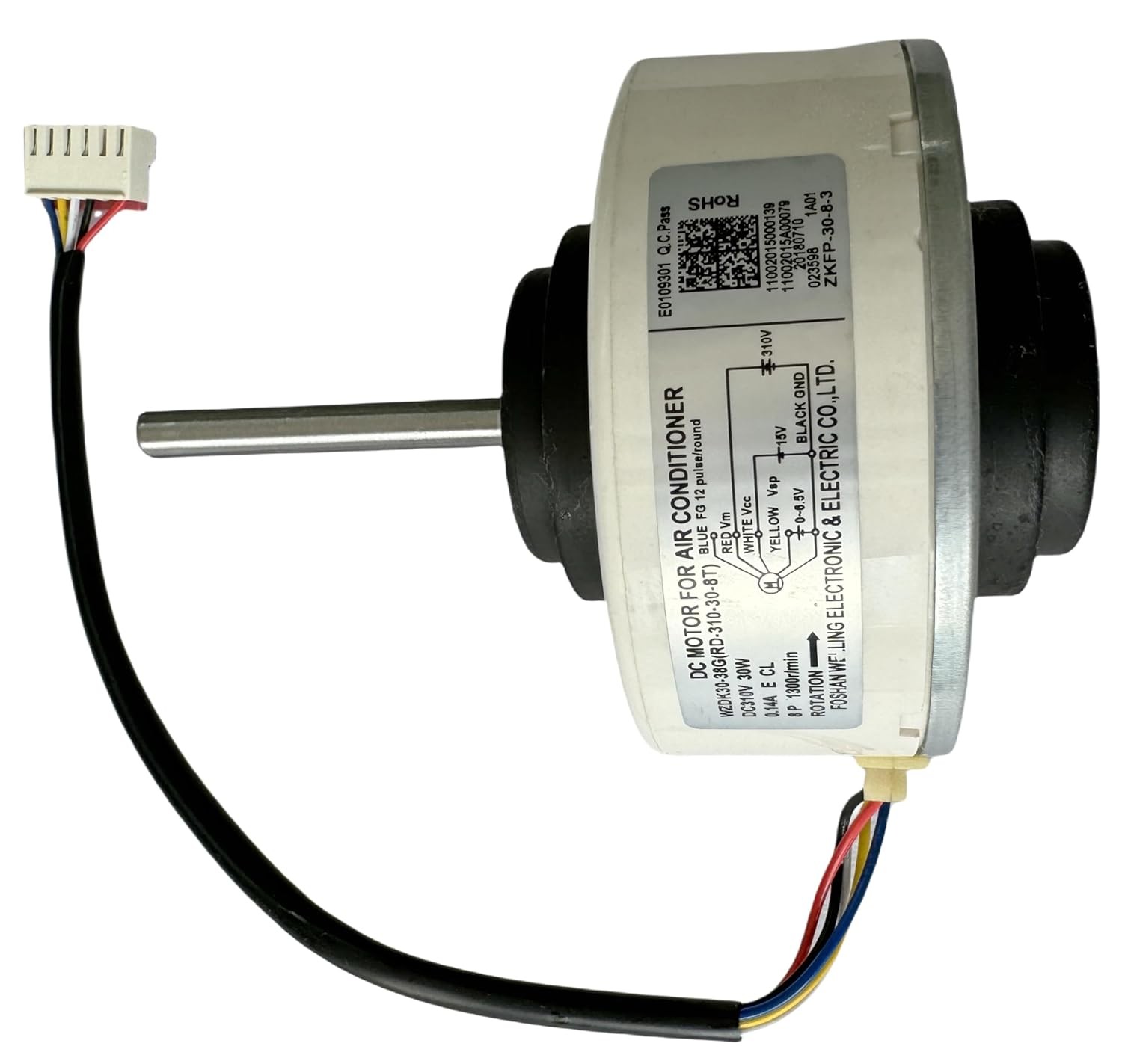 New Air Conditioning Motor OEM WZDK30 38G RD 310 30 8T DC Brushless Fan Motor