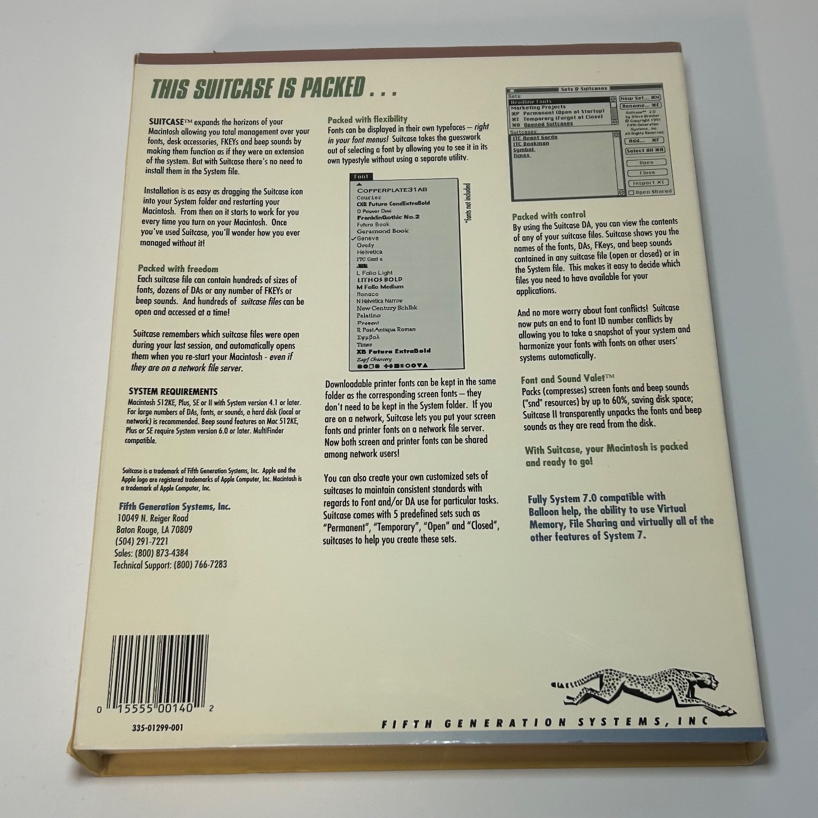 Vintage Suitcase Complete Font And Desk Accessory Management Software Macintosh