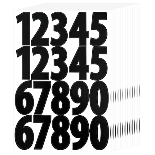Pcs Number Stickers, 2 Inch Self-Adhesive Black Number Labels 0-9, 2 inch 1000