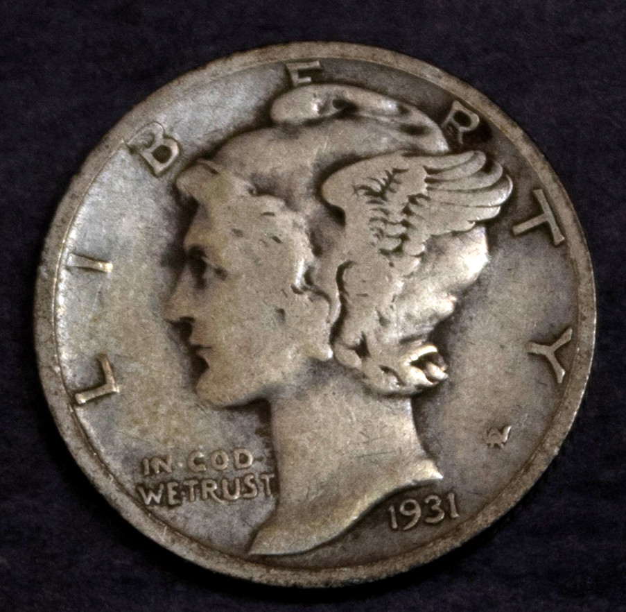 1931 D Mercury Dime VF................Lot 5883