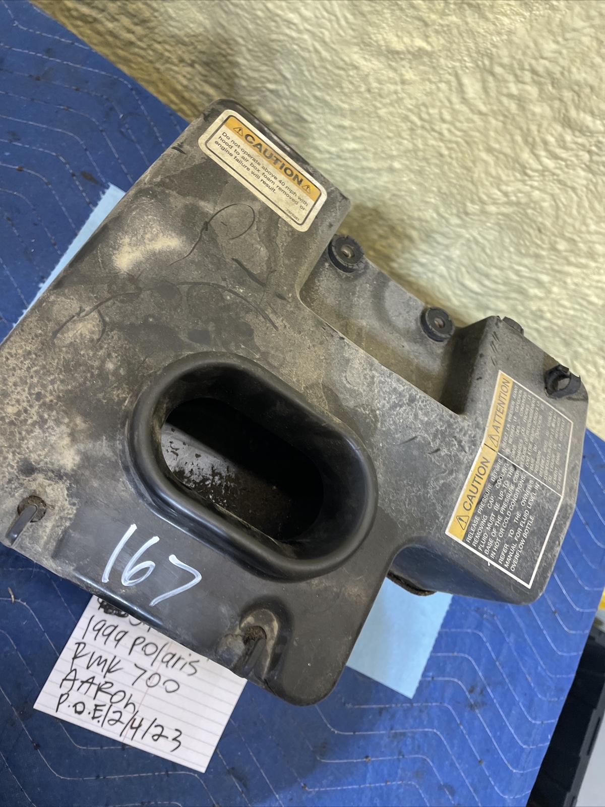 1999 Polaris Rmk 700 Airbox Air Chamber 167
