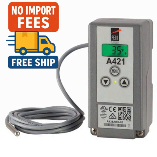 Johnson Controls A421ABC-02C Single Stage Temp Controller 120/240VAC NEMA1