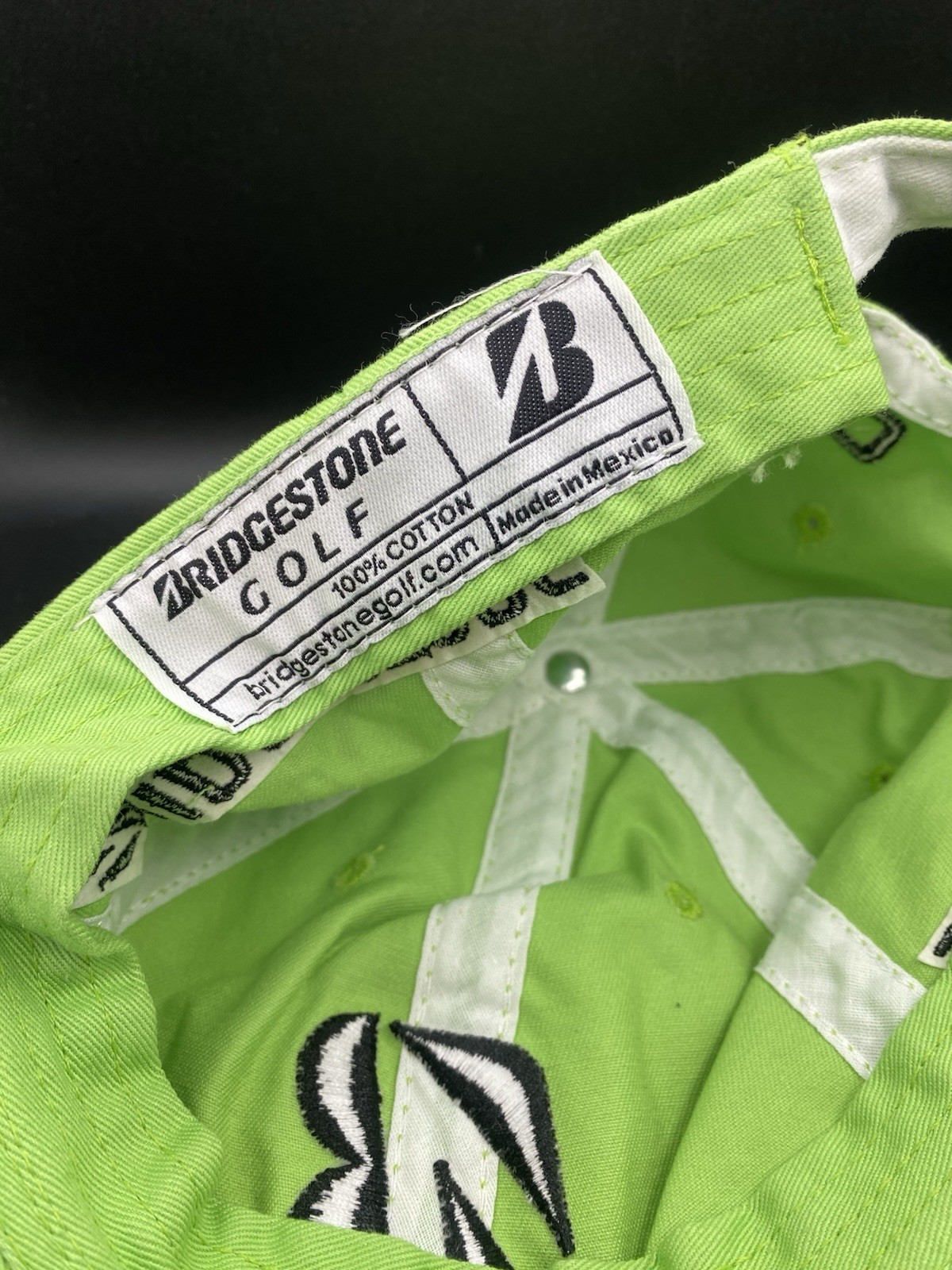 Bridgestone Green Adjustable Golf Hat