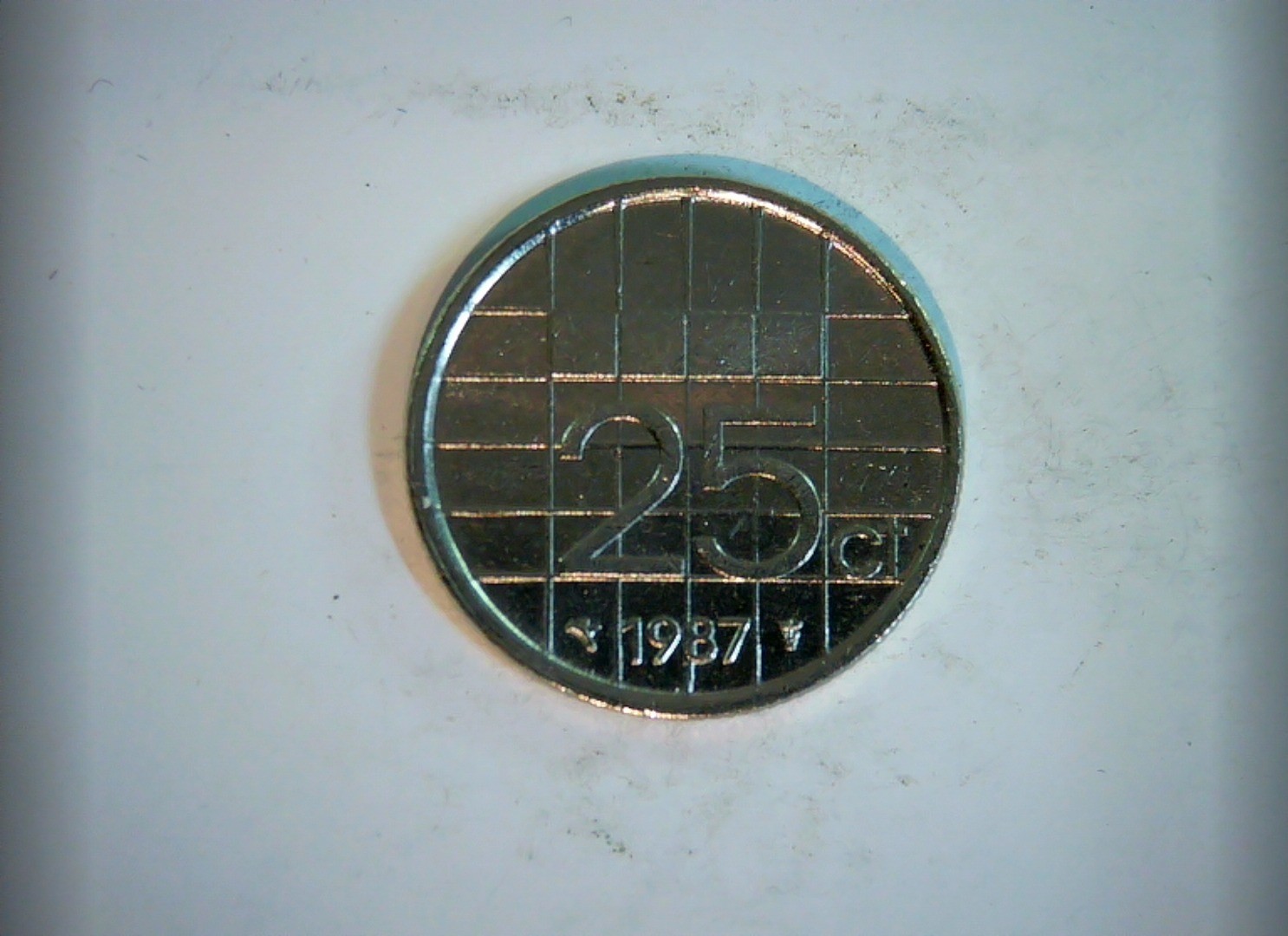 Netherlands 1987 25 Cents Queen Beatrix (25 cent) Coin