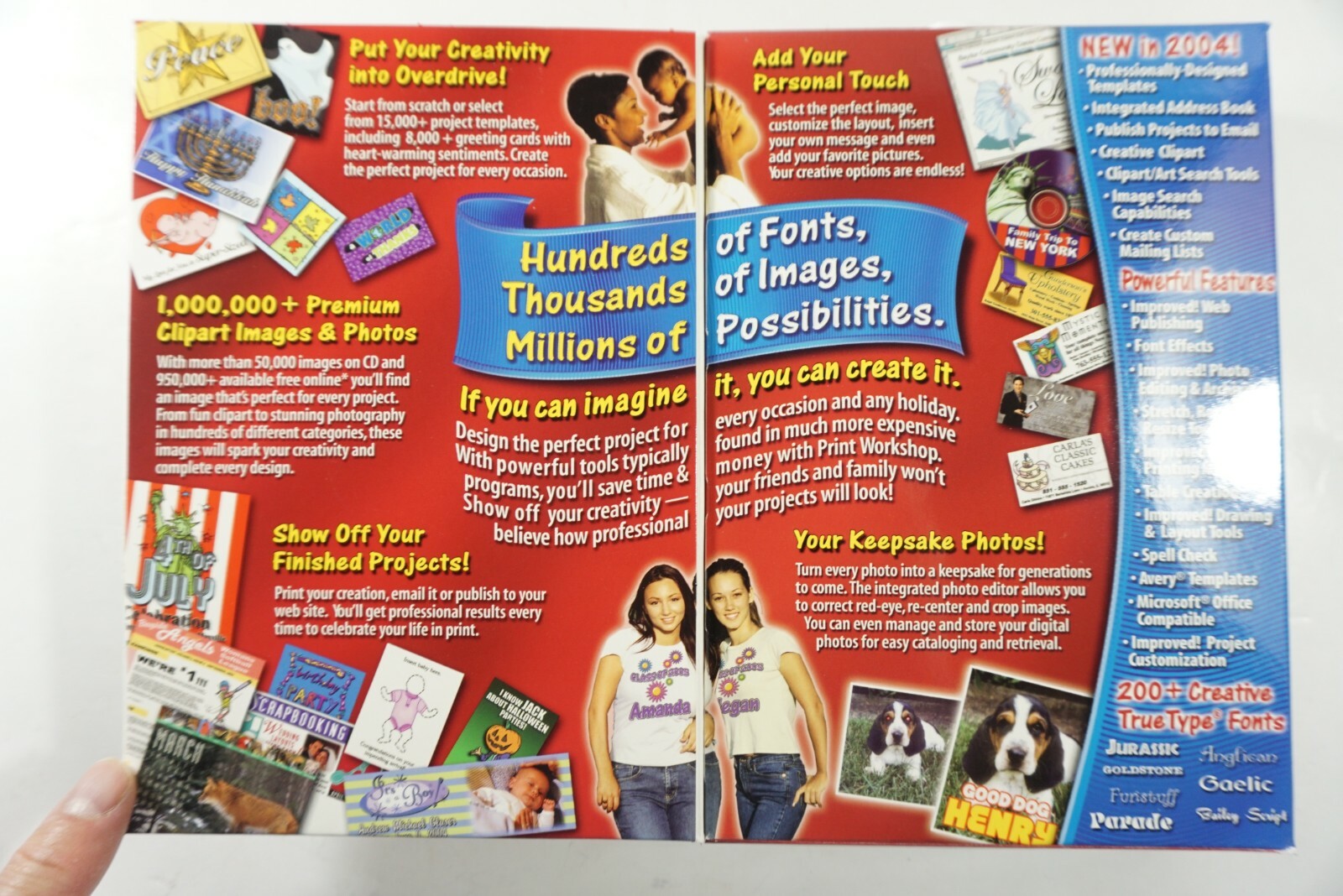 Print Workshop 2004 PC CD-ROM ValuSoft Print Workshop Clip Art FREE 2-3 Day Ship