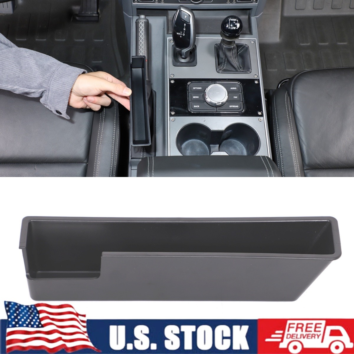 Handbrake Side Storage Box Organizer Tray Accessories For INEOS Grenadier 2020+