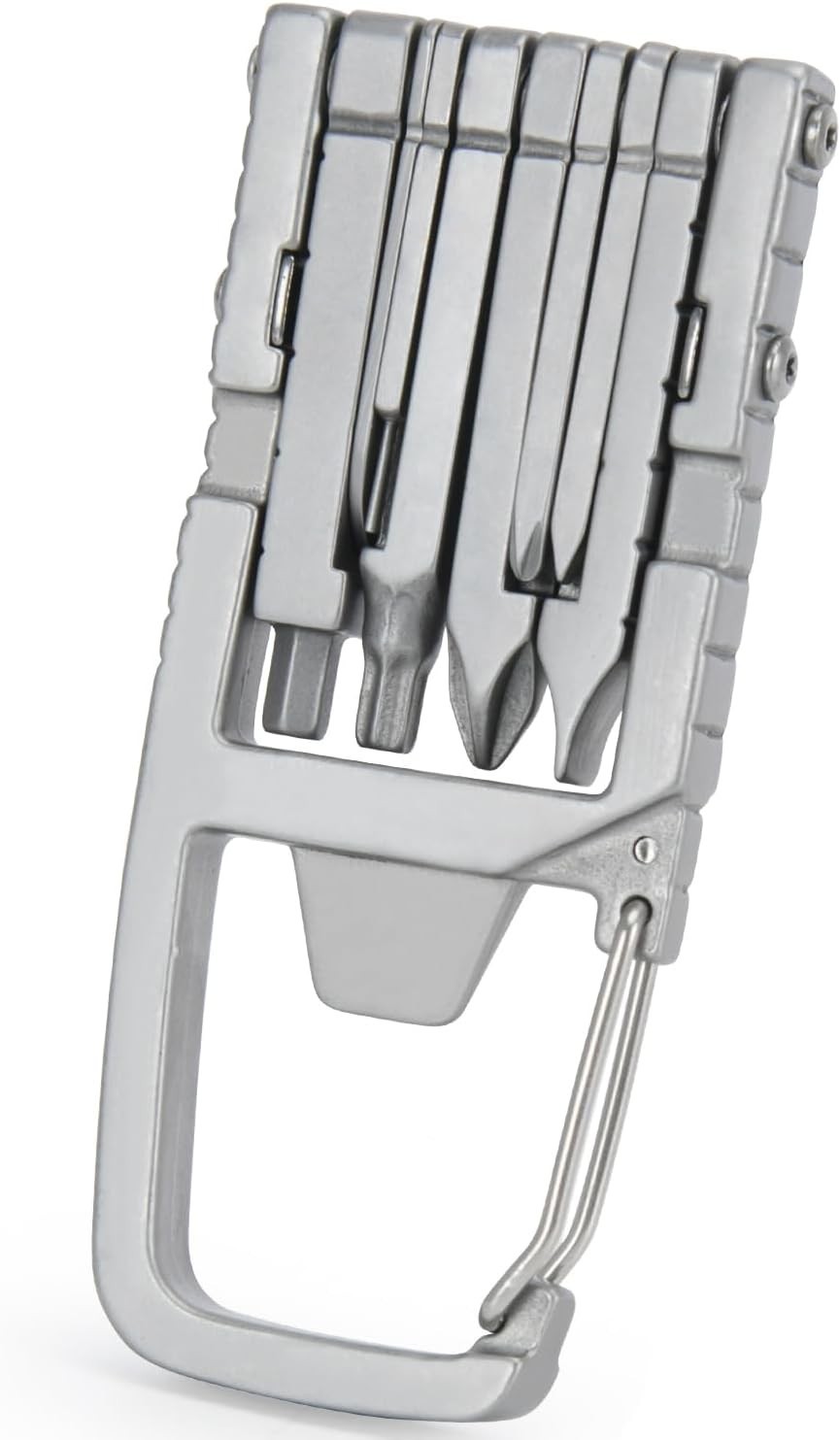12 in 1 Keychain Multitool Screwdriver Bit Folding Multi Tool Bottle Opener