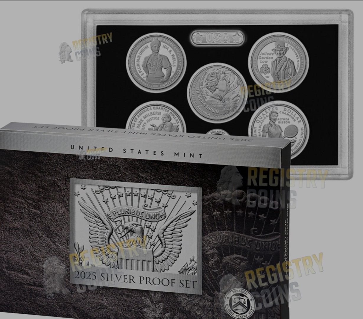 2025 S  Silver Proof Set U.S. Mint  OGP COA 25c - 5 Quarters Coin Set
