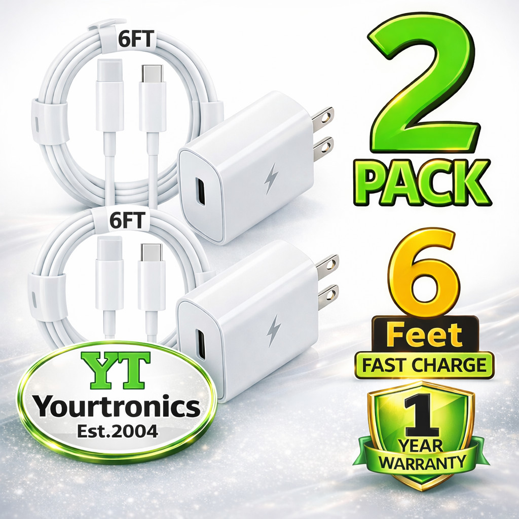 2 Pack Fast Wall Charger For iPhone 14 13 12 11 Pro Max Plus XS XR XS 8 7 6 iPad