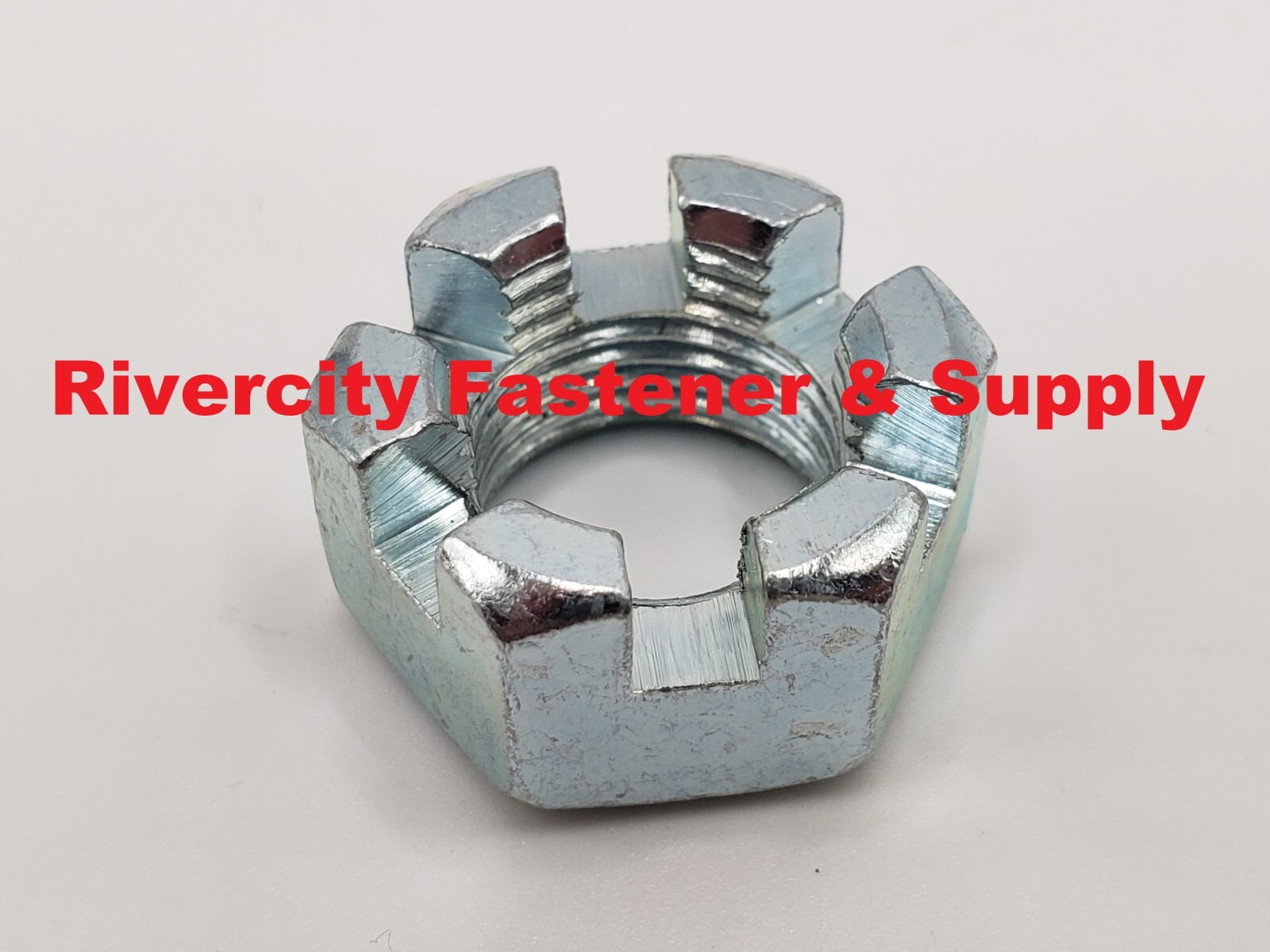 7/16-20 Slotted / Castle Nuts Fine Thread 7/16x20 Nut 7/16" x 20 Zinc Plated
