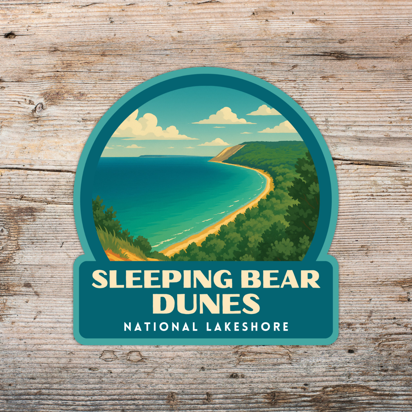 Sleeping Bear Dunes National Lakeshore Sticker Michigan Waterproof Vinyl Decal