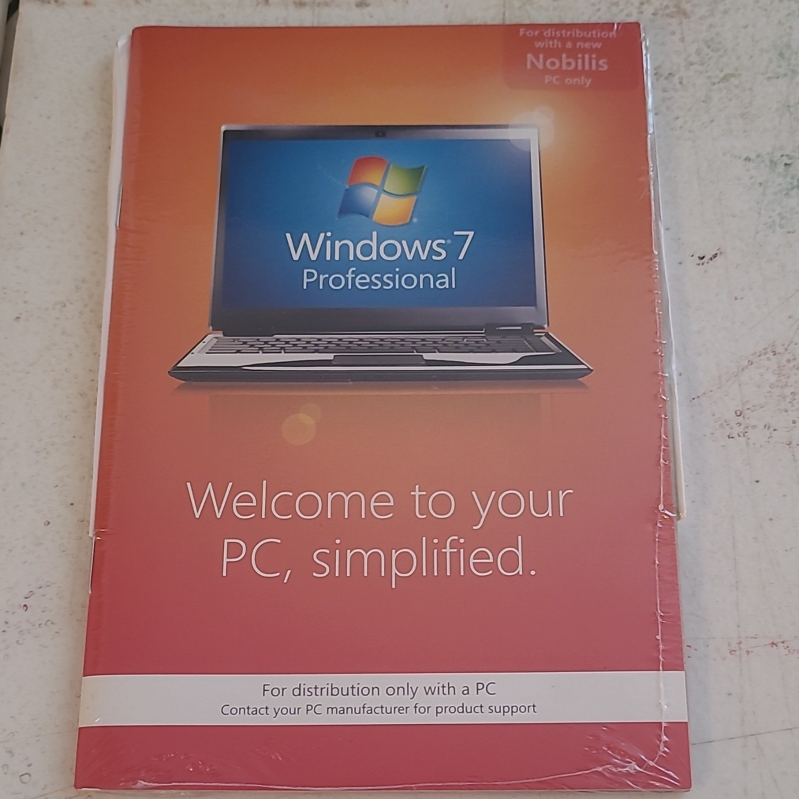 Microsoft Windows 7 Professional DVD English OS Software, 1 Device