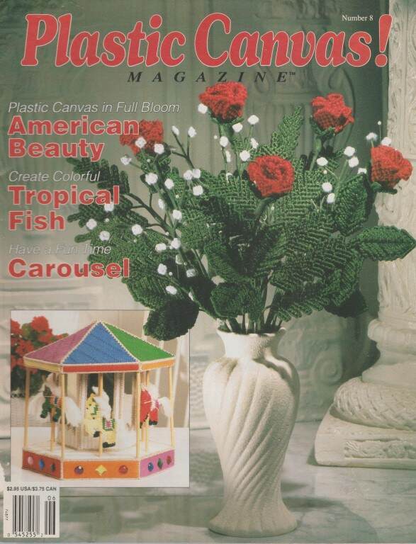 LOT/6 PLASTIC CANVAS! MAGAZINES NO. 7 THRU 12