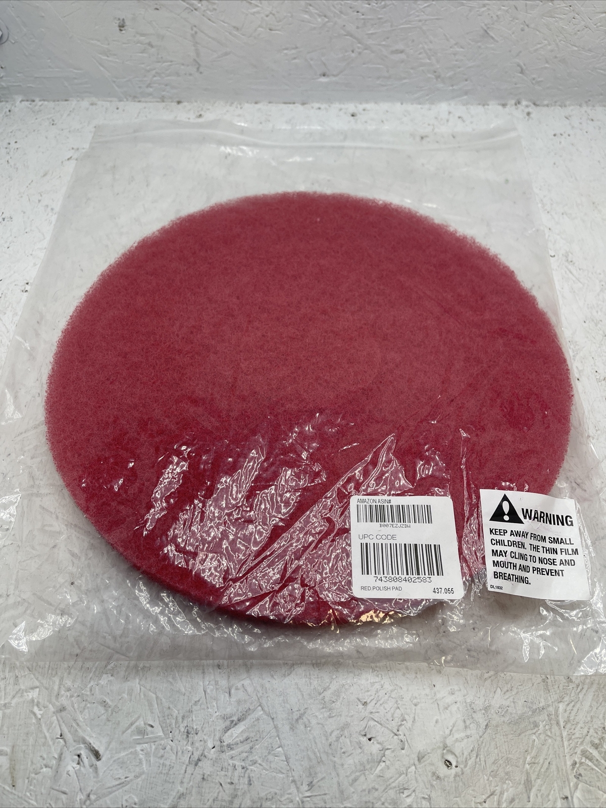 Bissell 437.055 12” Red Polish Pad