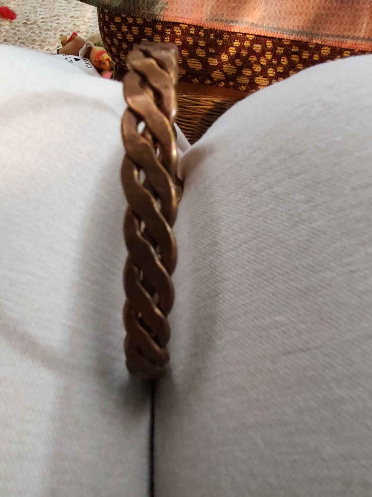 Adjustable Jewelry Twisted Copper Bracelet Handcrafted Jewelry 7 3/4"x 1/4"