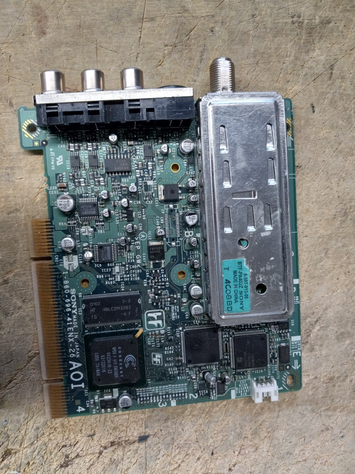 SONY PCI Internal TV Tuner BTF-PA402Z Conexant PC 1-860-696-41 ENX-26 AOI