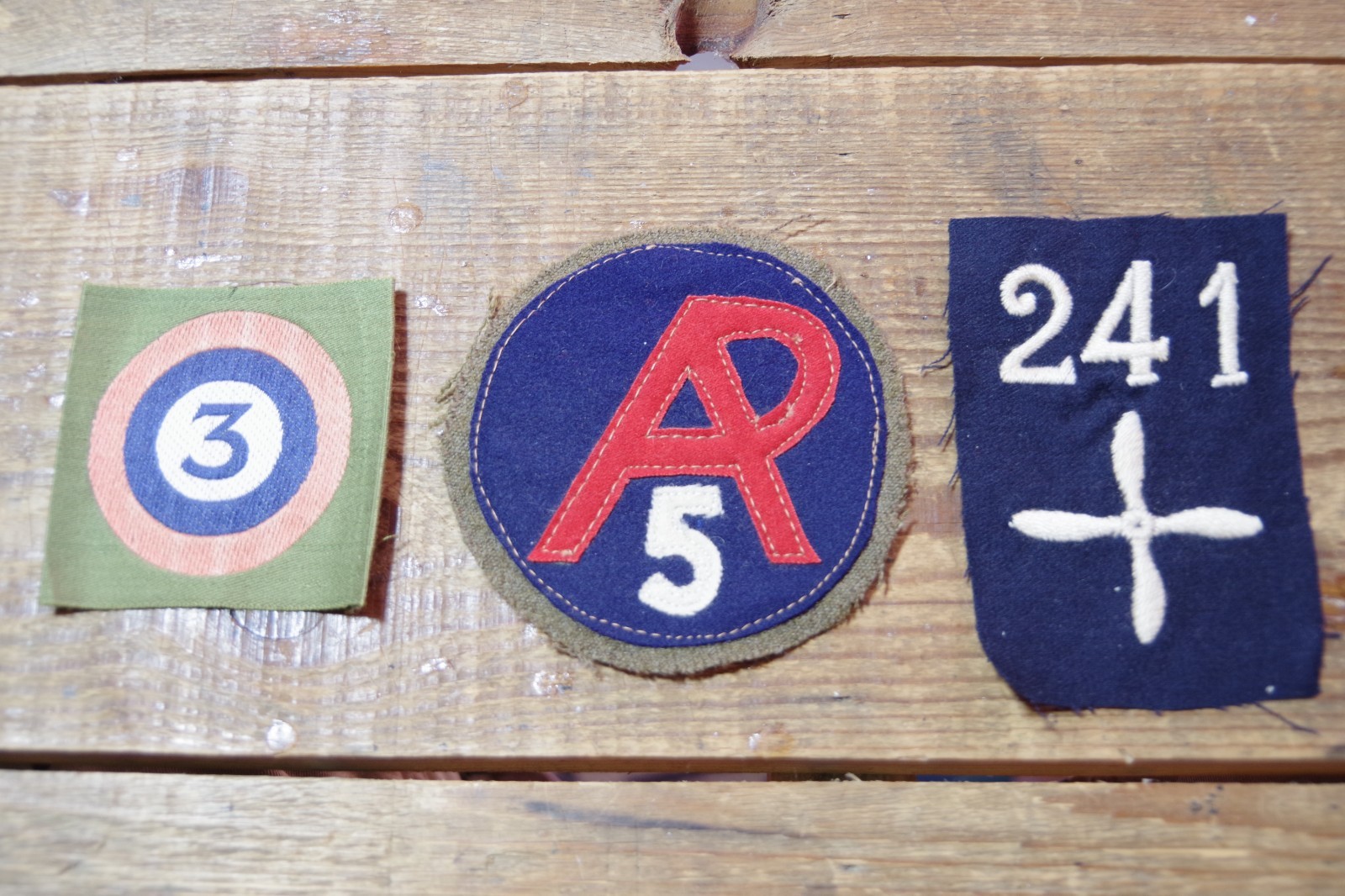 Original WW1 US Army Air Service Aero Patches the 5th Aero Park is very rare!