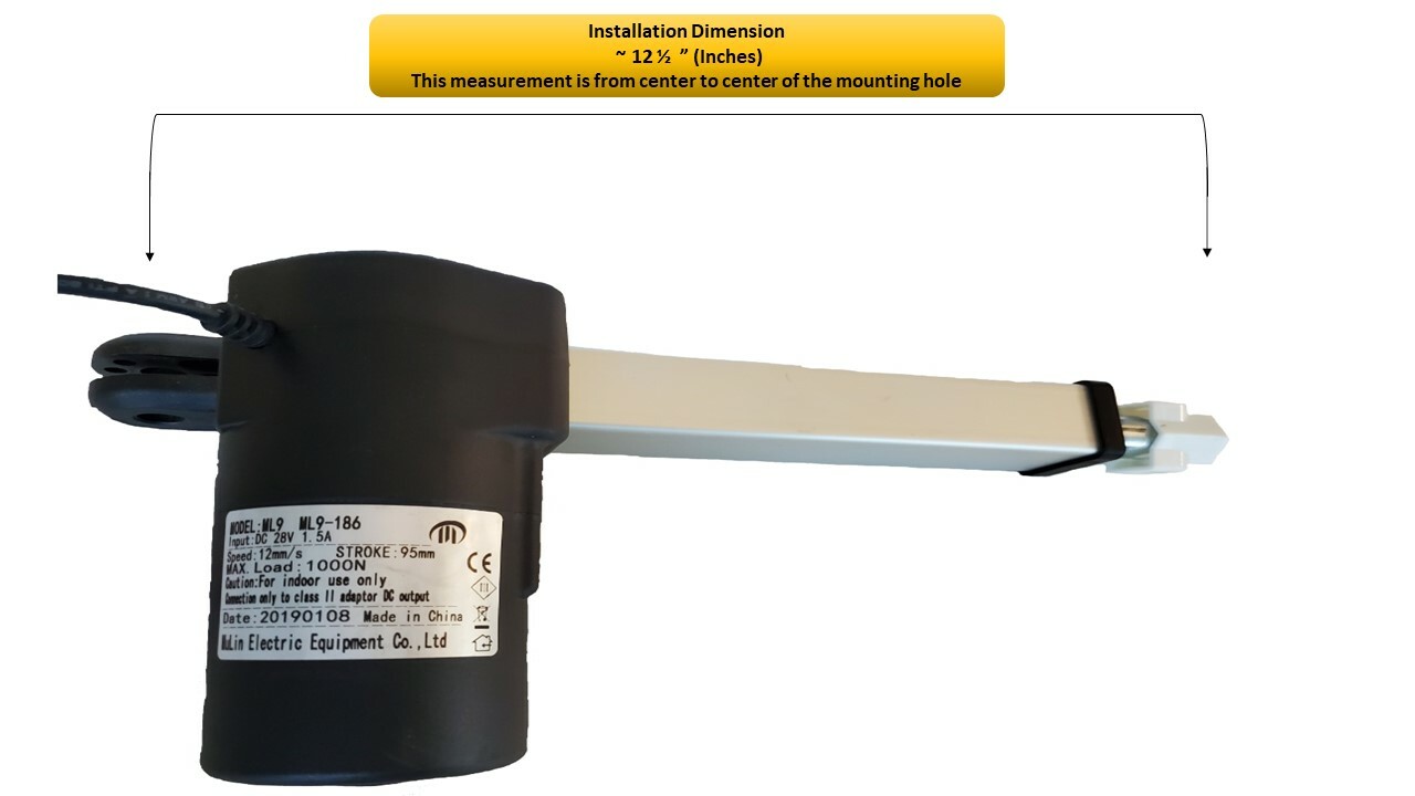Mulin Electric Motor Actuator - ML9-186 Power Recliner Motor