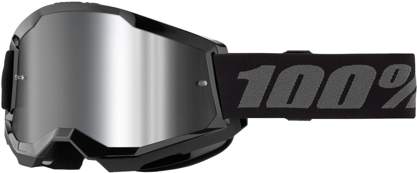 100-Percent Strata 2 Goggle Black Mirror Silver Lens