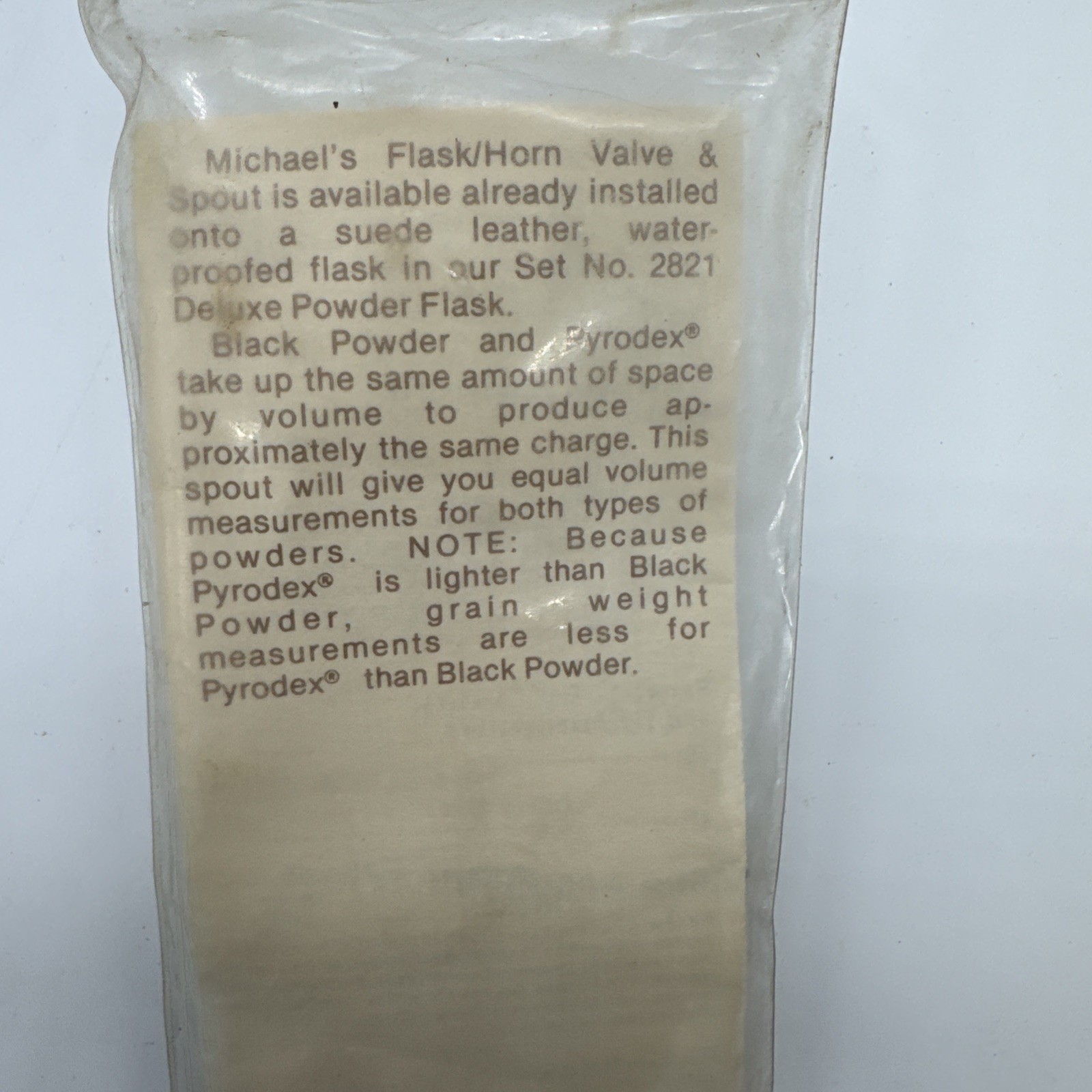 Uncle Mikes 2822 Flask /Horn Valve And Spout