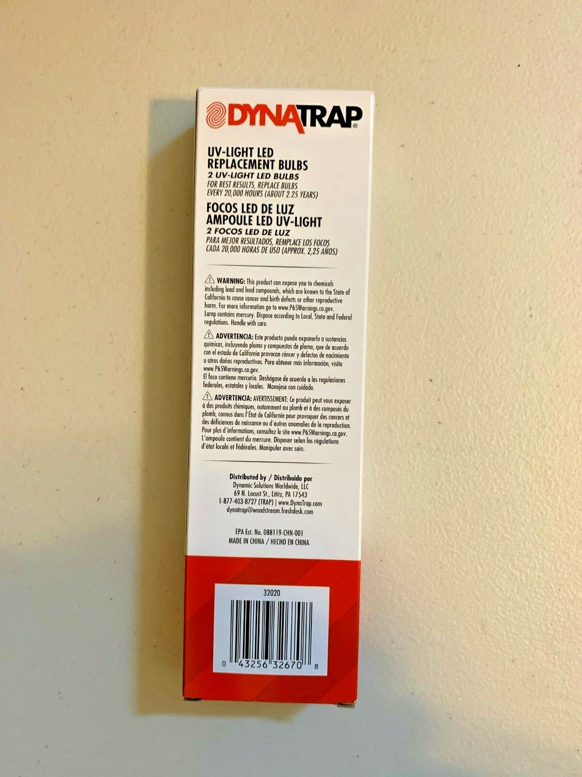 Dynatrap 32020 2.5W LED Replacement Bulbs 2 Pack