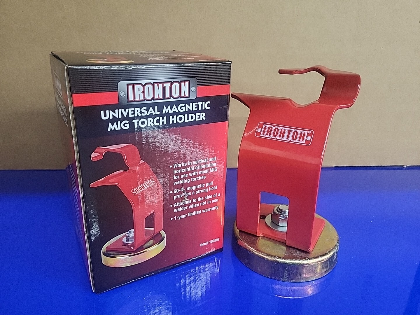 Universal Ironton Magnetic MIG Welder Torch Holder Very Strong Magnet L@@K!