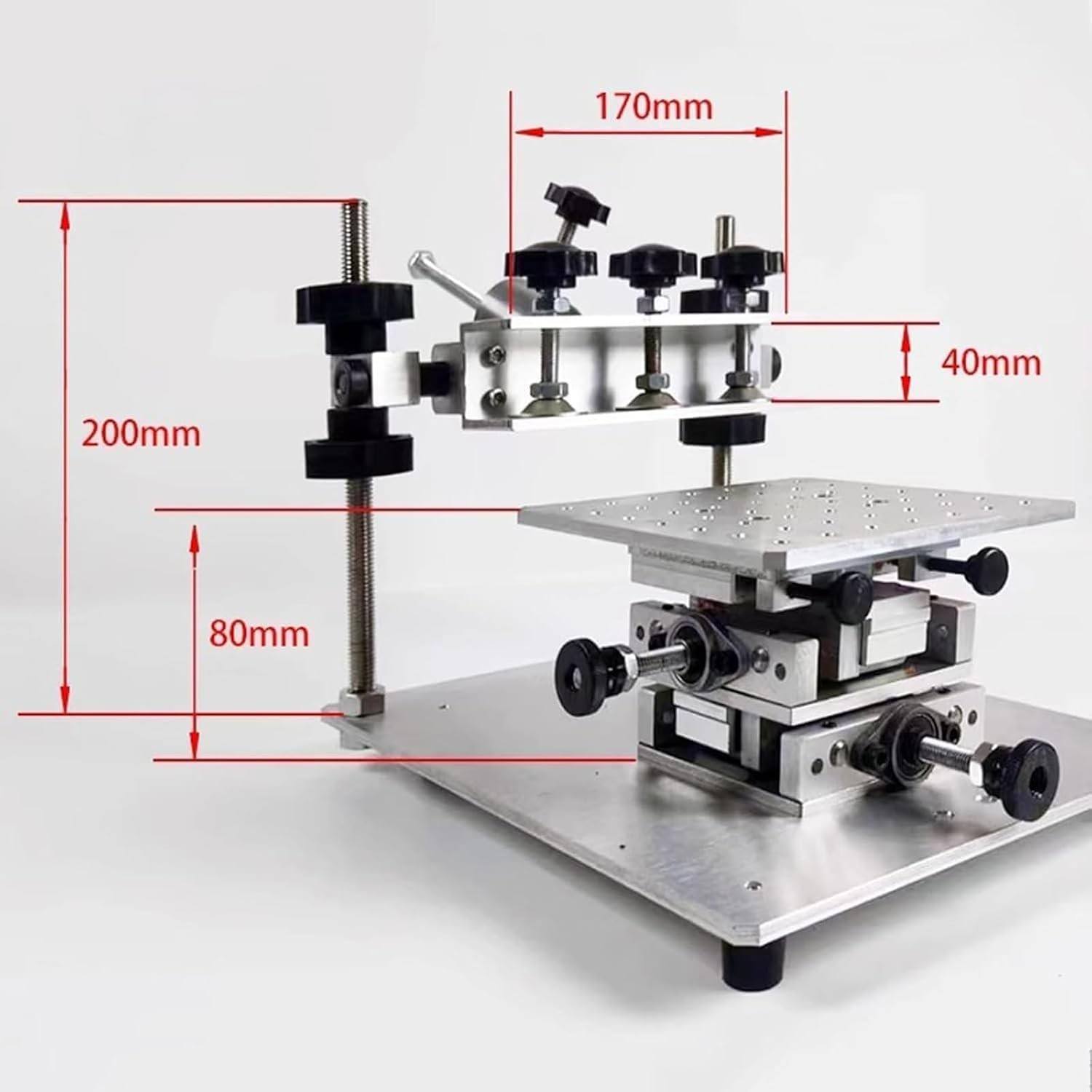 Manual Solder Paste Printer 150mm High Precision Stencil Printing Table for PCB