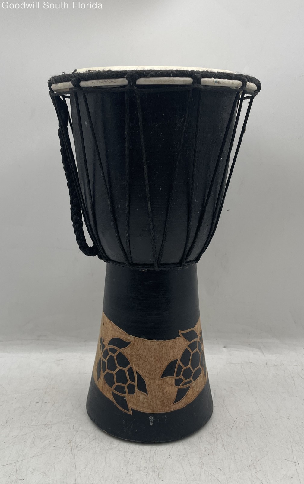 Tribal Djembe Carved Design Percussion Bongo Hand Drum Circle Instrument