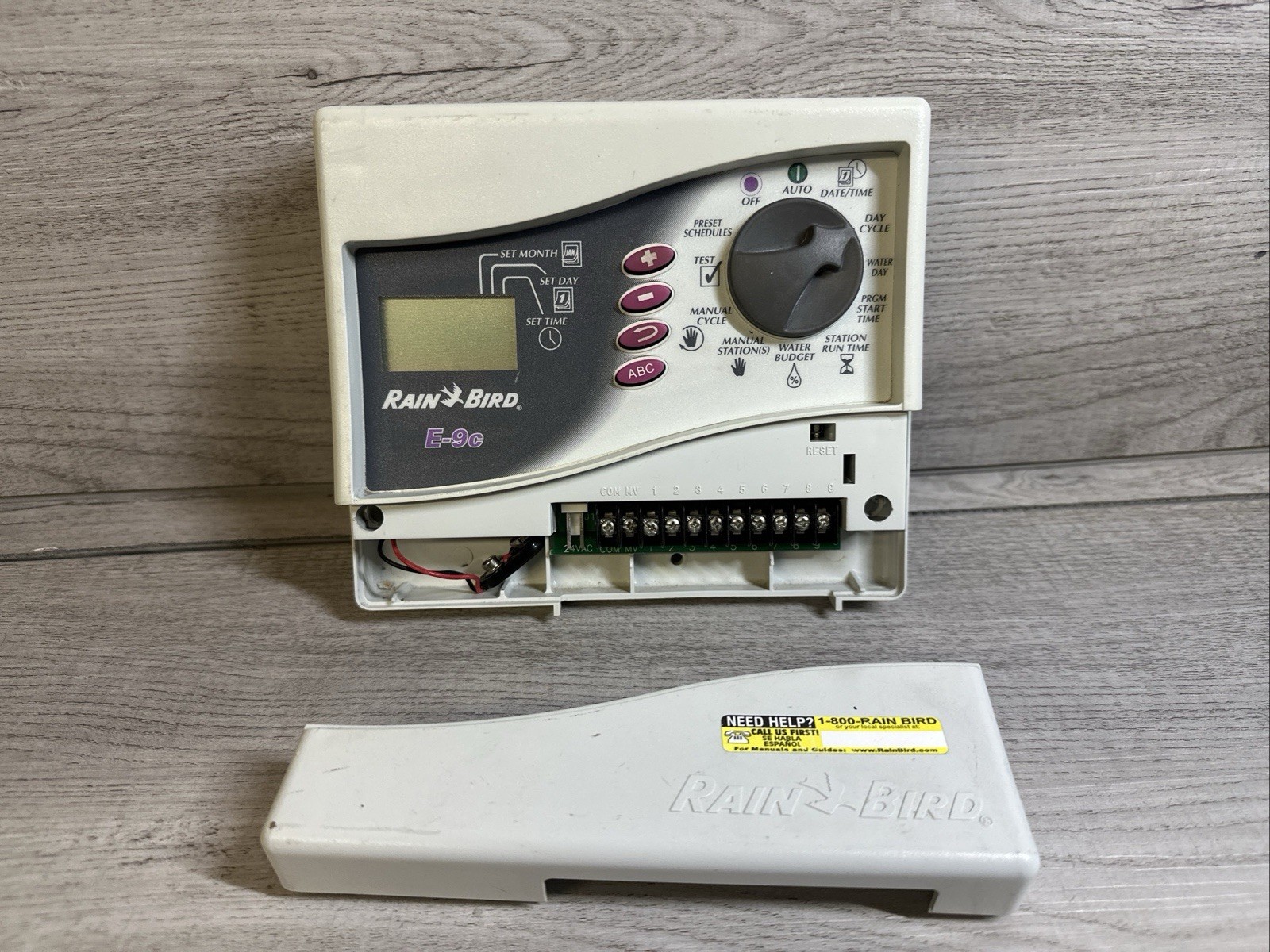 Rainbird E-9C 9 Station Irrigation Sprinkler Controller Timer NO POWER CORD