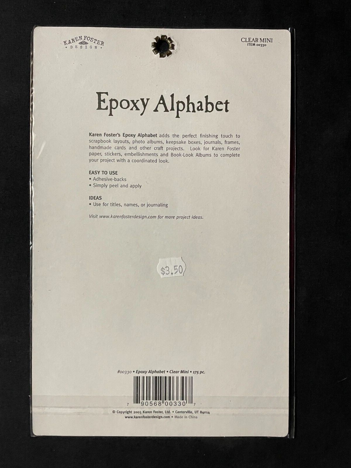ASSORTED EPOXY ALPHABETS