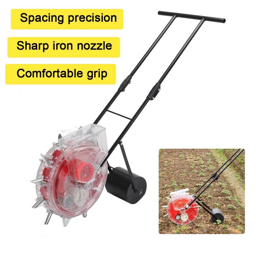 13.5cm Manual Seeder Machine Hand-push Roller Seeding and Fertilizer Applicator
