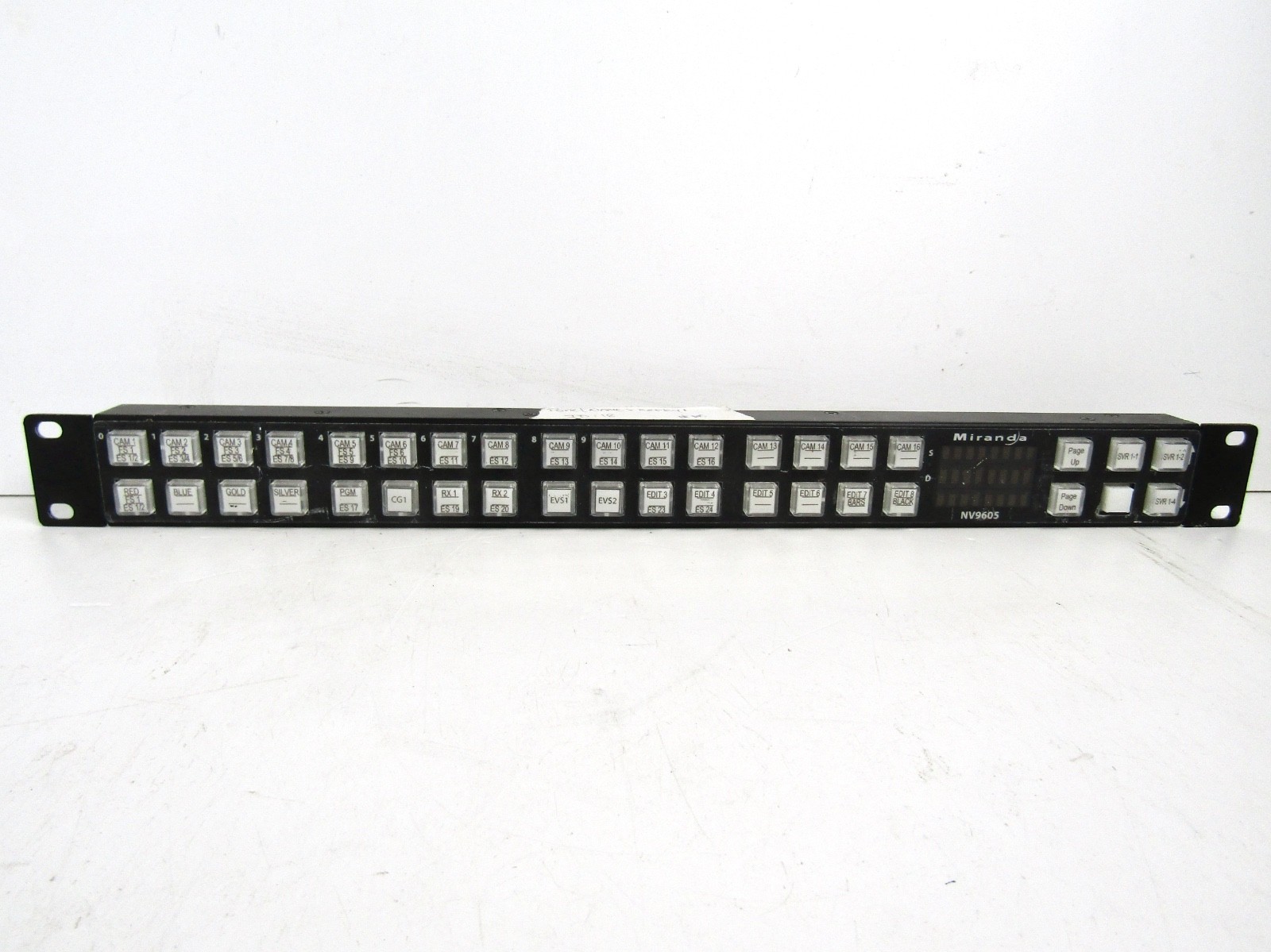 Miranda NV9605 Multimode Paging Control Panel - Shallow Rack mount - Used
