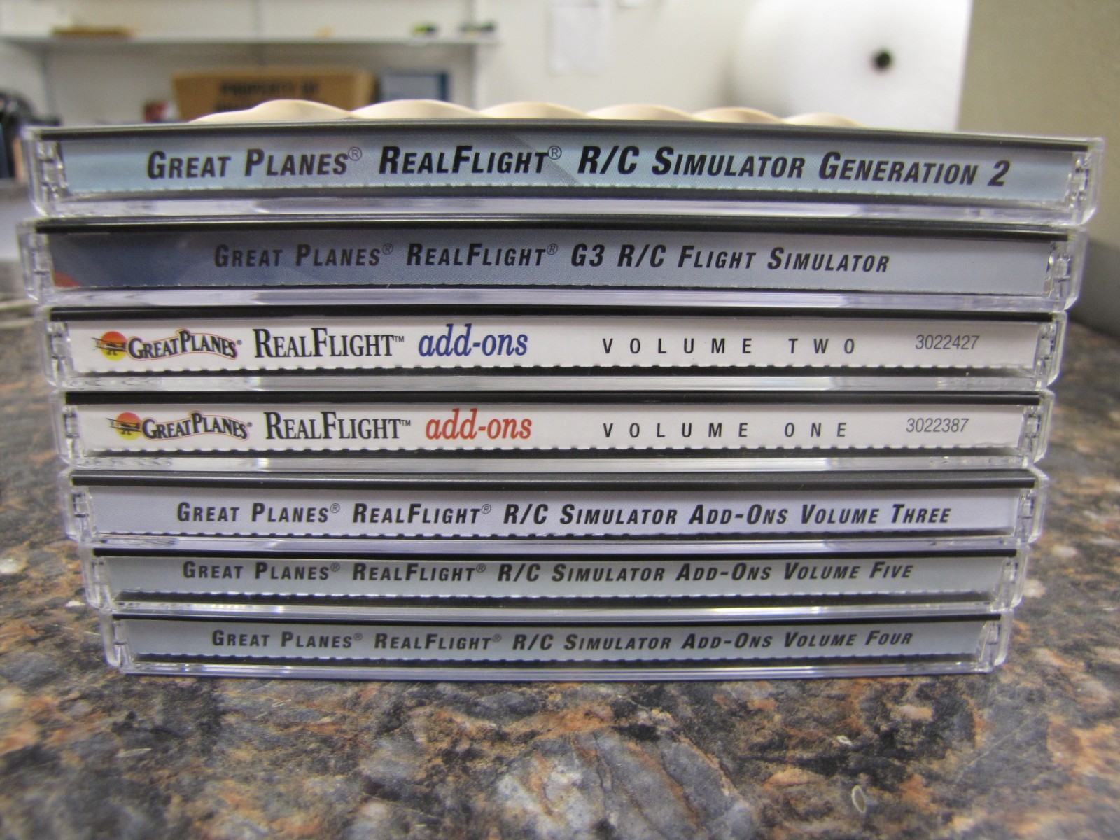 Lot (9) Great Planes RealFlight R/C Simulator & Add-Ons Software CD -HW1