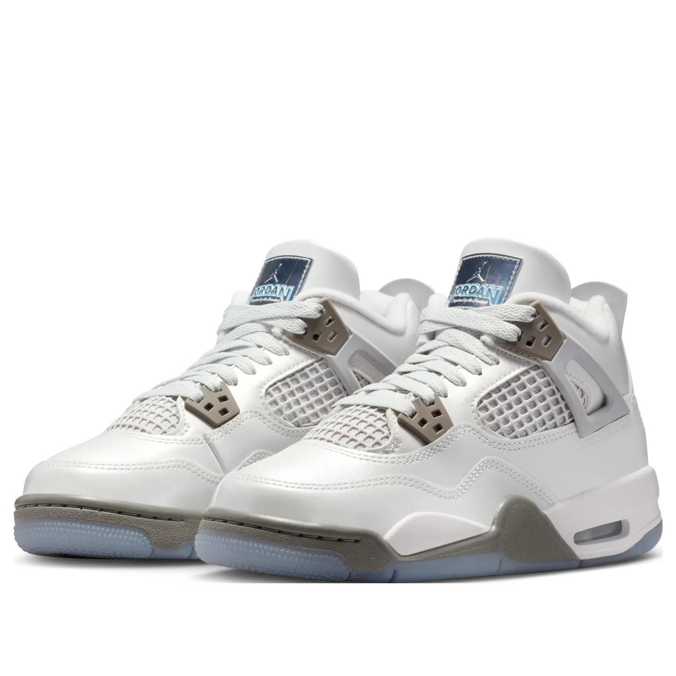 Nike Air Jordan 4 Retro Photon Dust Blue Chill (GS) Men's HV4401-014 New