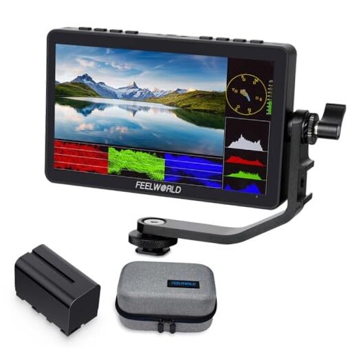 F5 Pro V4 6 Inch Touch Screen DSLR Camera Field Monitor with F750 4400mAh