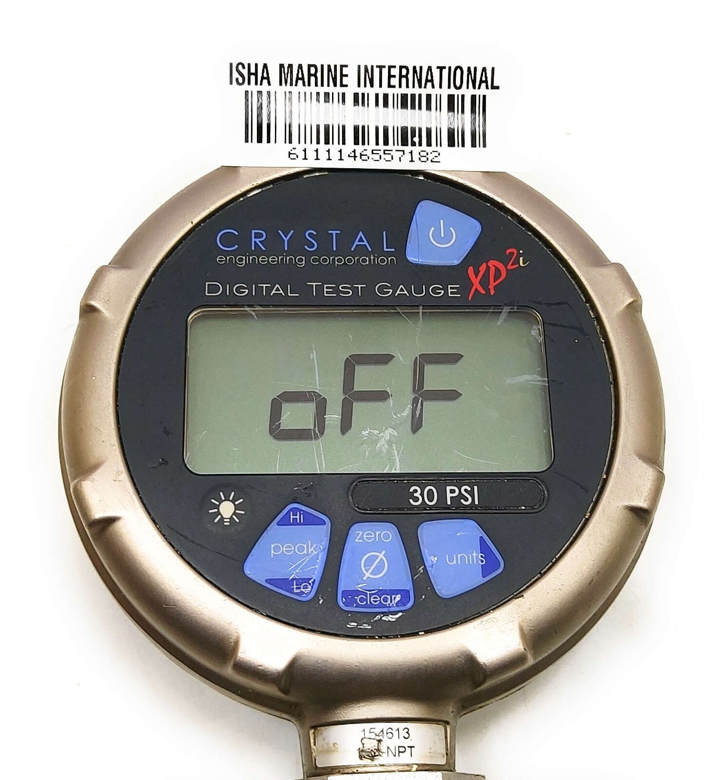 Crystal Engineering ISOLV 30PSIXP21-FD Digital Test Gauge XP2i 7182