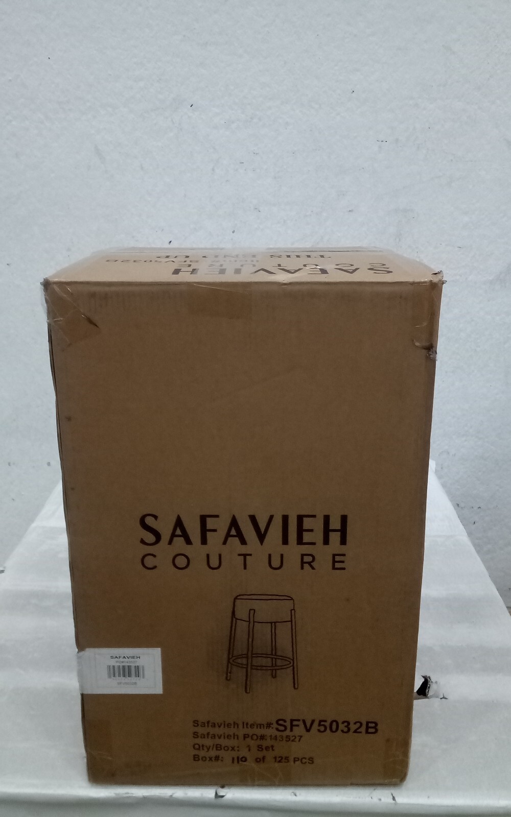 Safavieh Boucle Metal Leg Counter Stool, Reduced Price 2172727135 SFV5032B