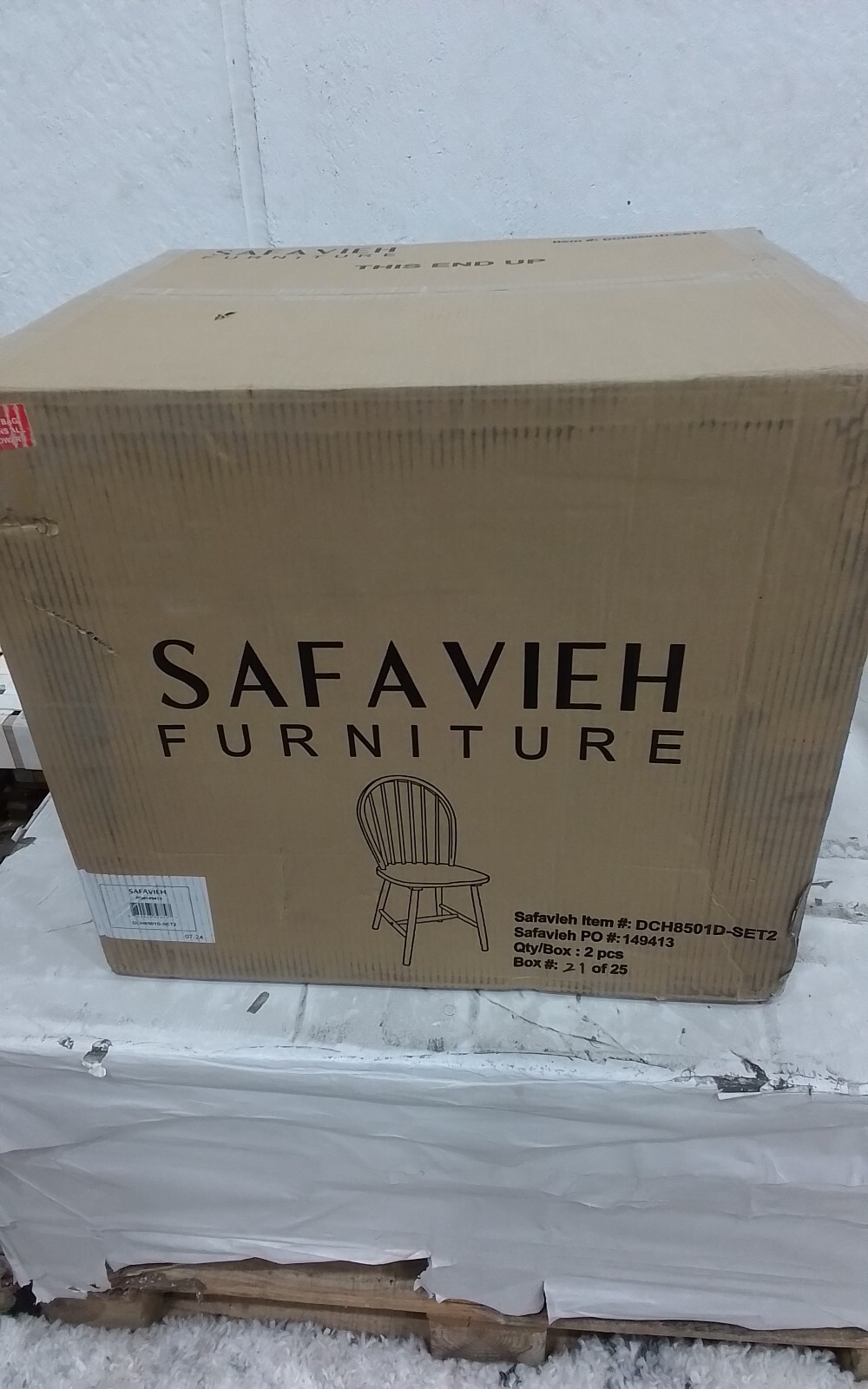 Safavieh CAMDEN SPINDLE DINING CHAIR, Reduced Price 2172756886 DCH8501D-SET2