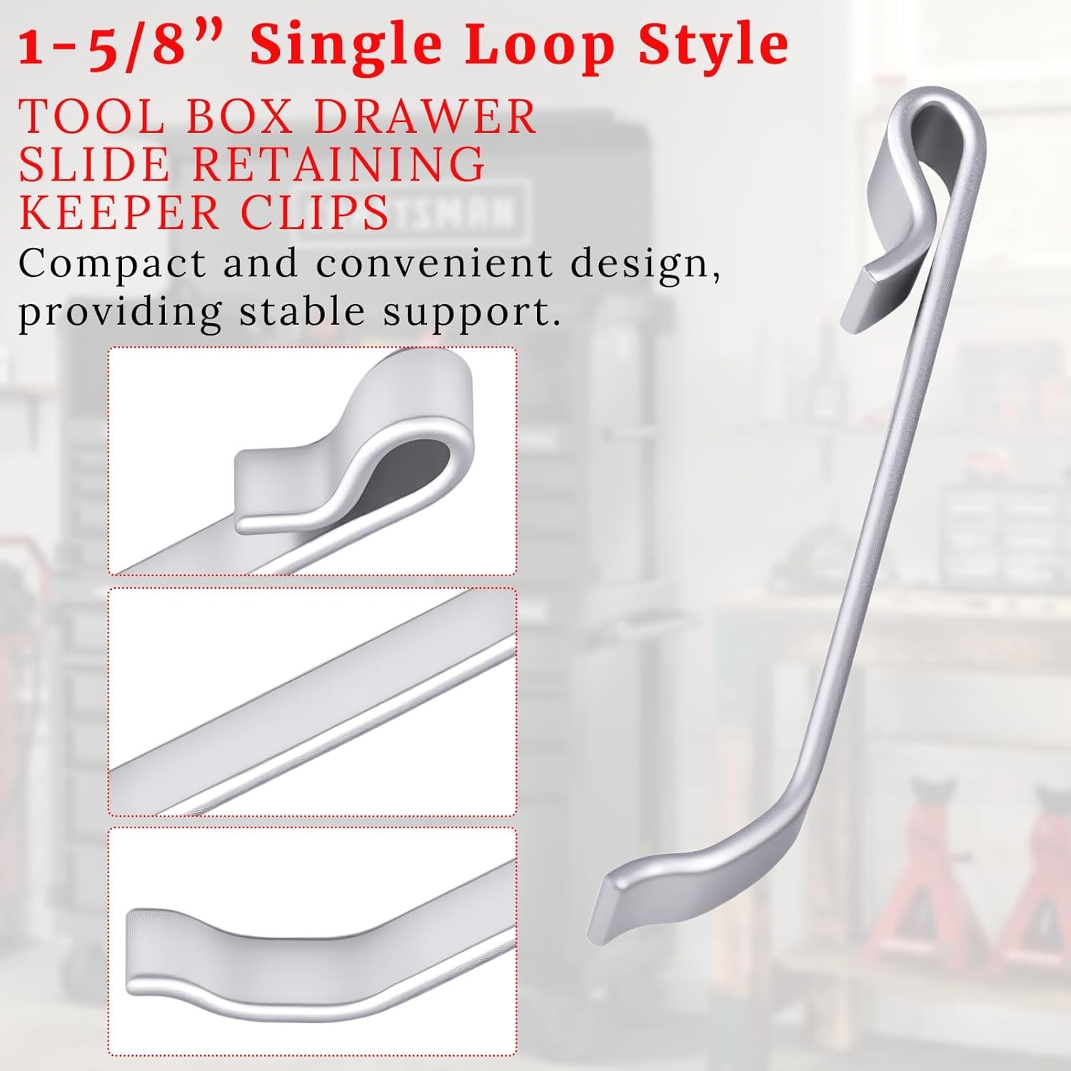 12 Pcs Tool Box Drawer Slide Retaining Keeper Clips for Mac Matco Proto Toolbox