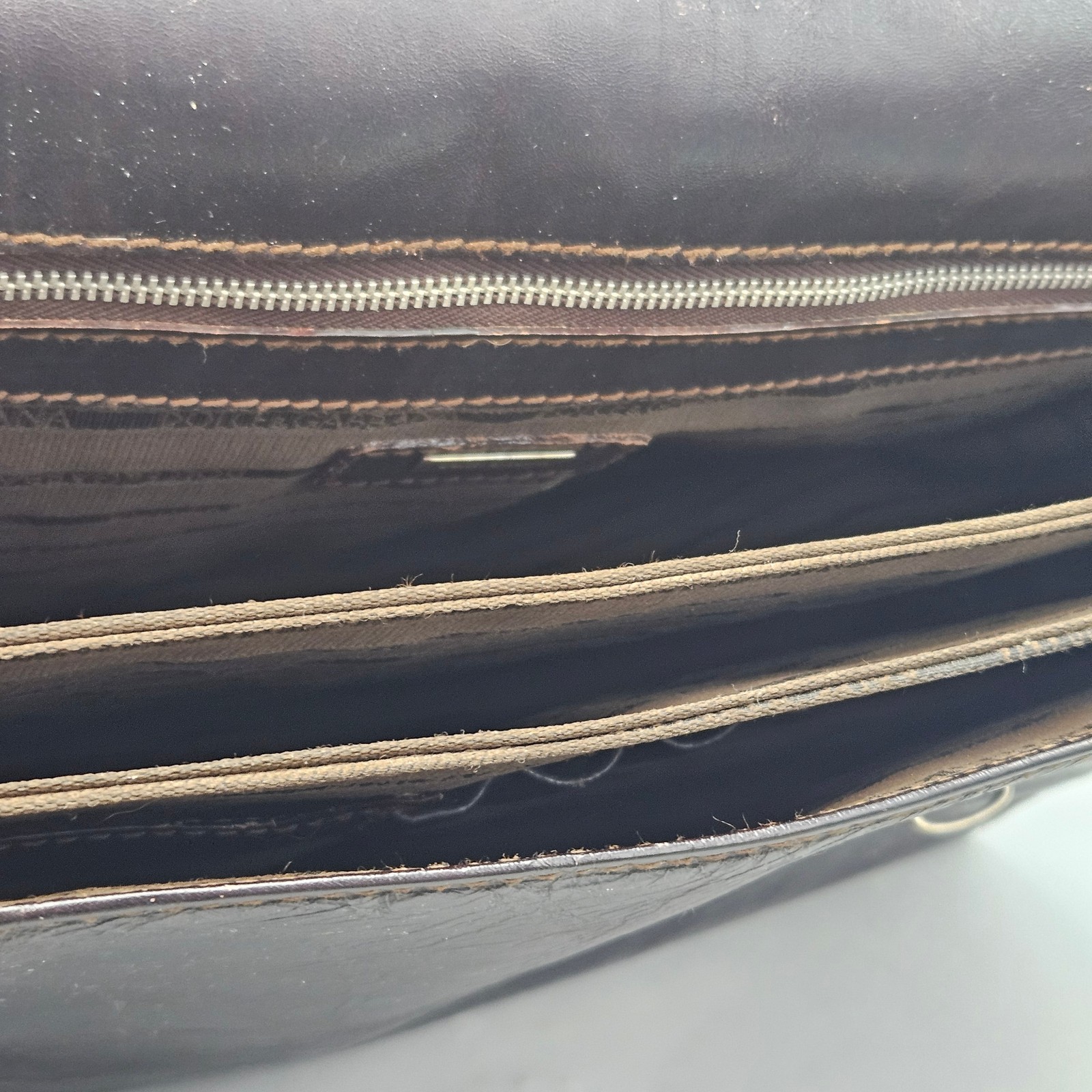 Vintage Dolce & Gabbana Black Leather Briefcase