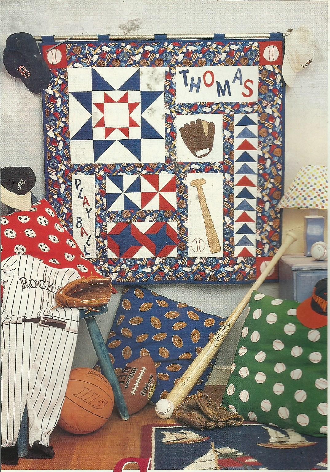 D0137  HOME RUN SAMPLER  WALLHANGING  QUILT PATTERN/INSTRUCTIONS