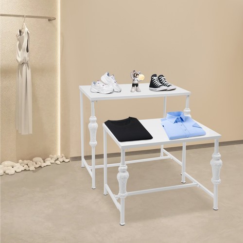 Industrial Retail Table Display Stand Bag Display Rack Shoes Rack Shelves