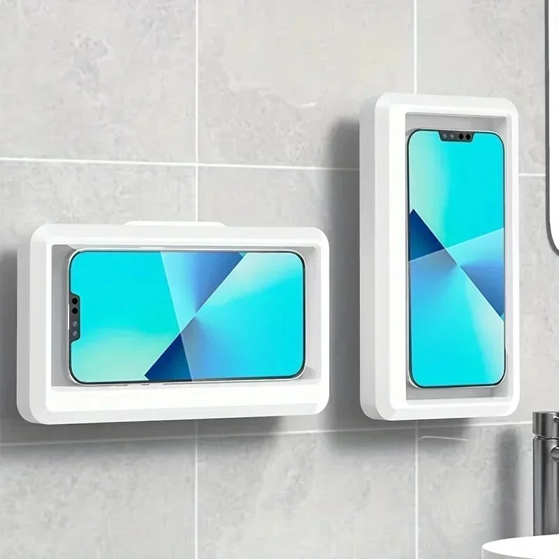 360 Rotation Shower Phone Holder Waterproof Wall Mounted Case For iPhone Samsung