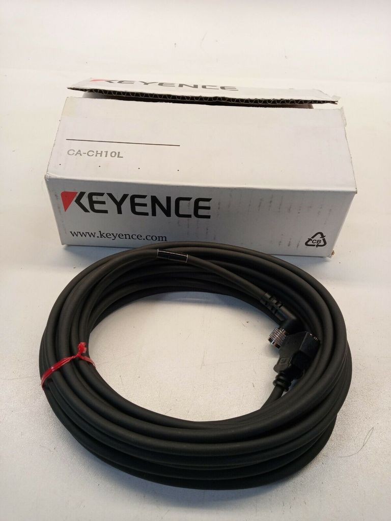 Keyence CA-CH10L Camera Cable 10m L Shape Male CACH10L Camera Lead CA CH10L